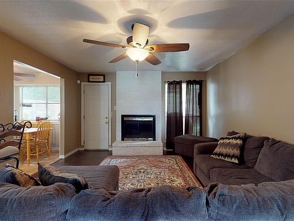 View of the oversized Living Room after entering the front door