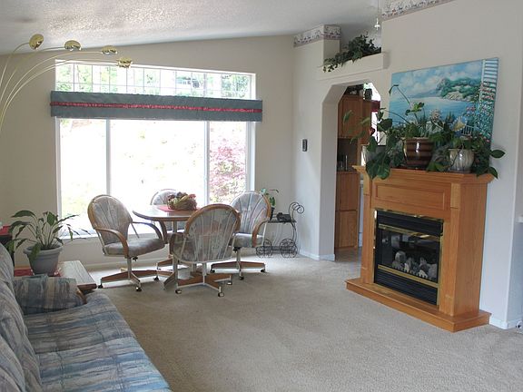 Fireplace in the family room
