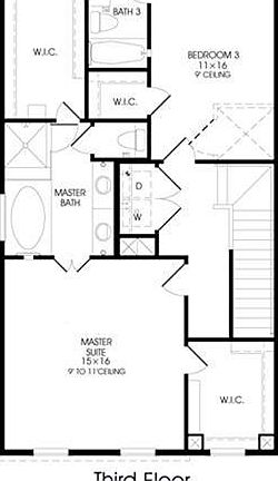 Wood stairs through out! Wood on the 3rd floor hall! Wood in the master suite!