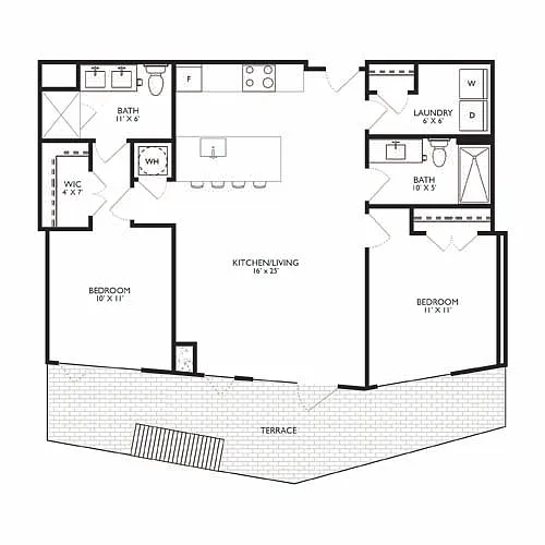 Floor plan Ravel 2A20