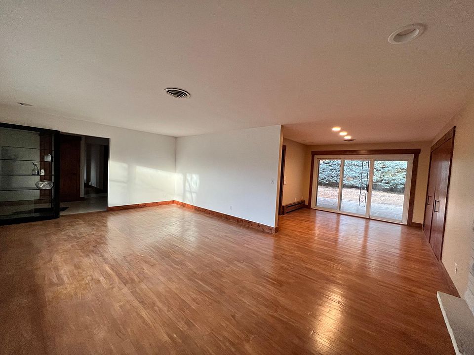 Looking into the living room and dining room