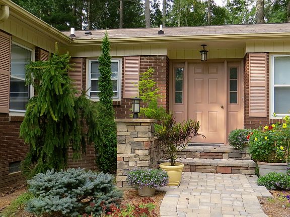 Stone front entrance