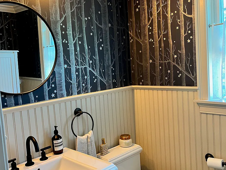 Downstairs half bath.