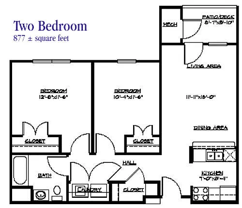 Floor plan 2 Bedroom