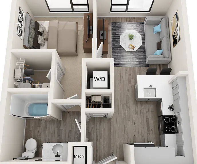 Aries - 1 Bedroom, 1 Bathroom