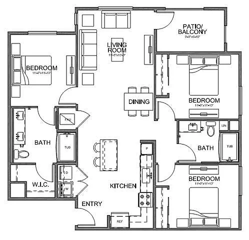 Floor plan C1