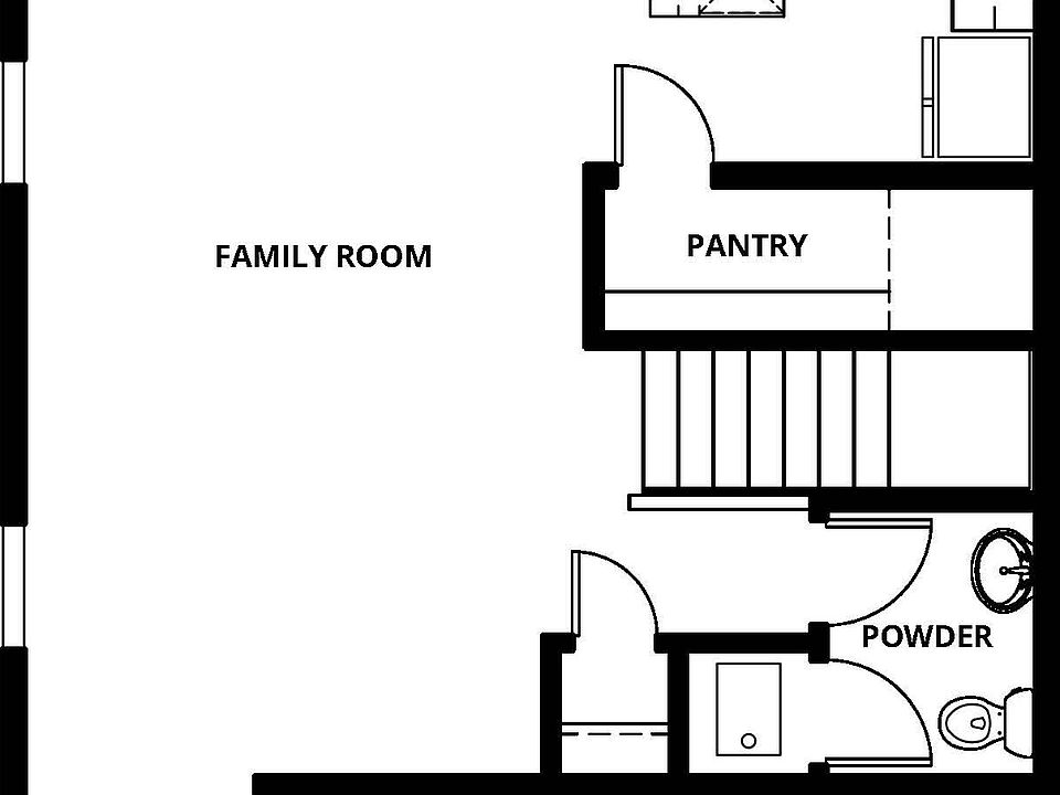 The first story of the Hood has the spacious family room and chef ready kitchen.
