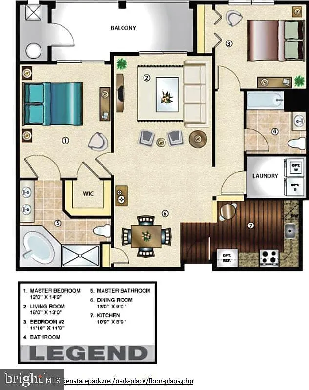 2 bed, 2.0 bath, 1196 sqft, $3,125 — Photo 3