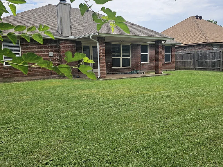 Backyard view facing west
