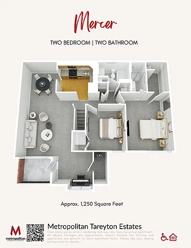 Floor plan Mercer Layout