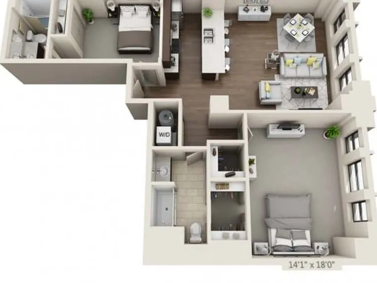 Two Bed Two Bath 1261 sqft Two Bed Two Bath 1261 sqft