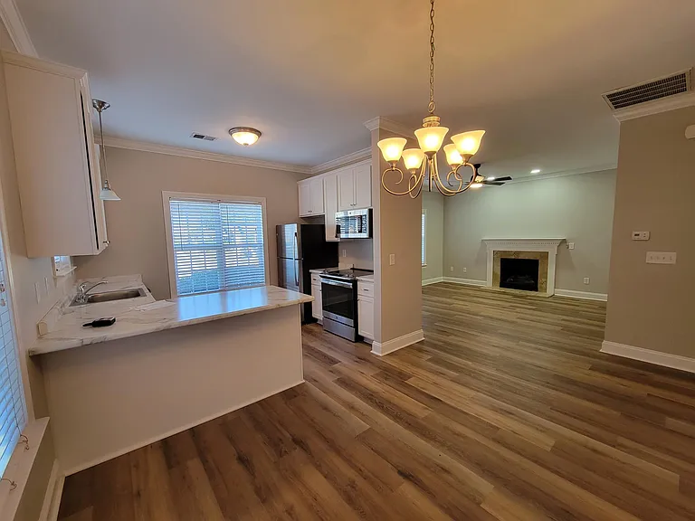 From Breakfast area Kitchen and Living Room