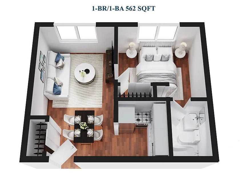 Floor plan One Bedroom