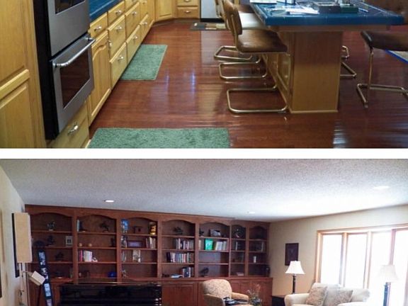 Kitchen and living room