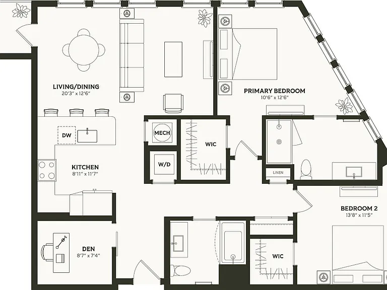 B4 floor plan Cullman House