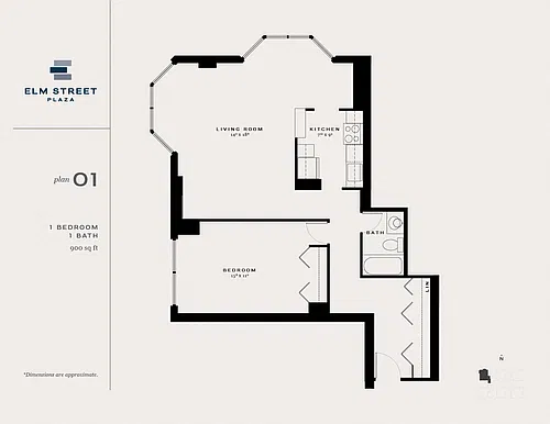 Floor plan One Bedroom