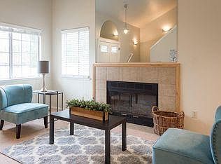 Living room with fireplace