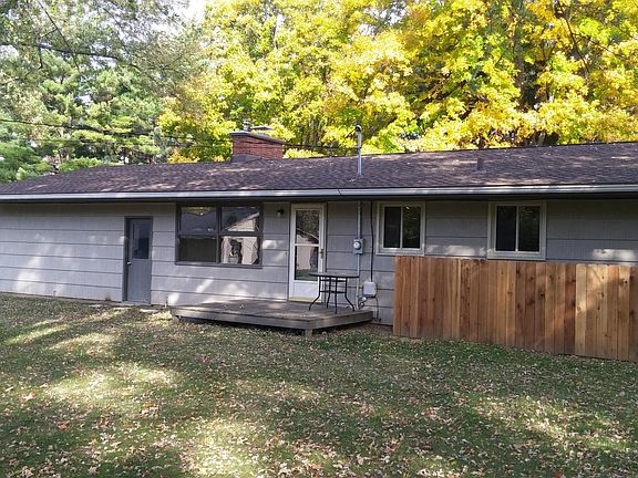 Rear of house with deck