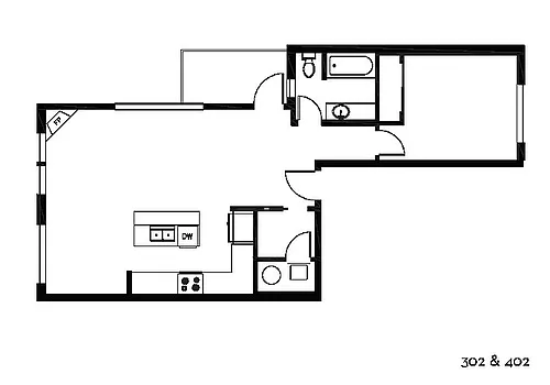 Floor plan 1 Bedroom