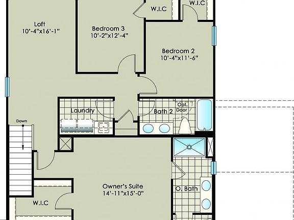 The Kenzie Second Floor Plan