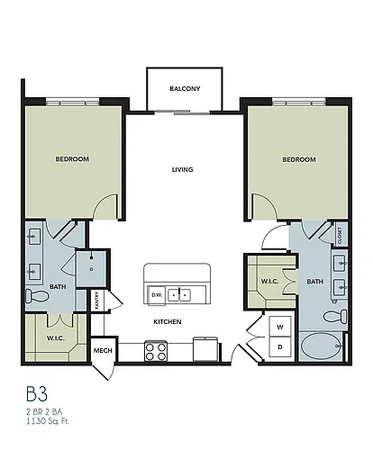 Floor plan B3