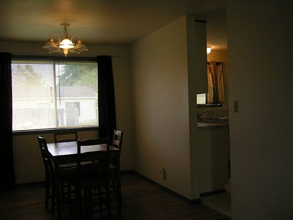 Nice dining room with hardwood floors.
