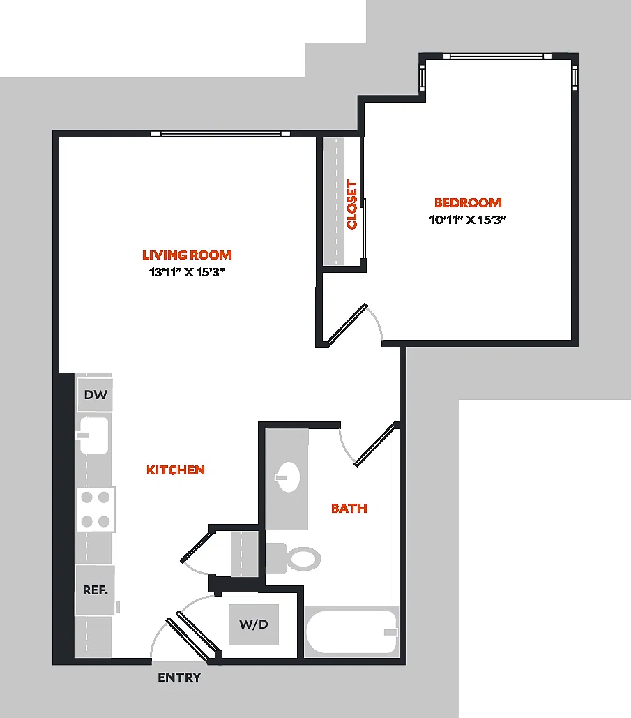 Floor plan Plan 1C