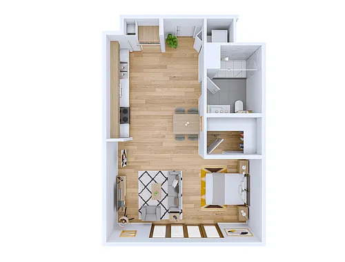 Floor plan Marigold - Private Balcony