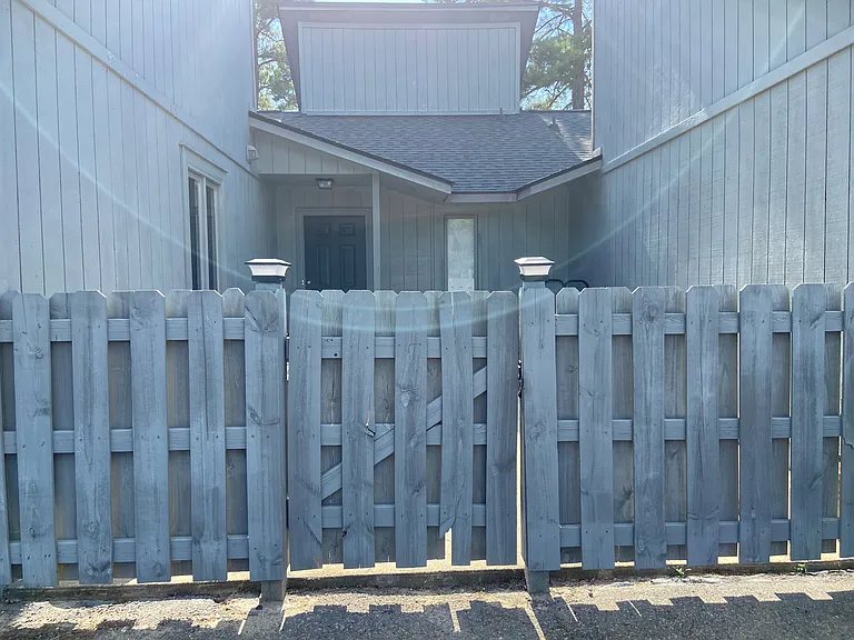 Front entrance with courtyard area
