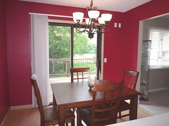 Dining Room w/patio door out to deck and new lighting!