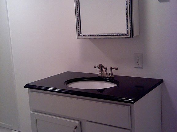 Granite top vanity. 