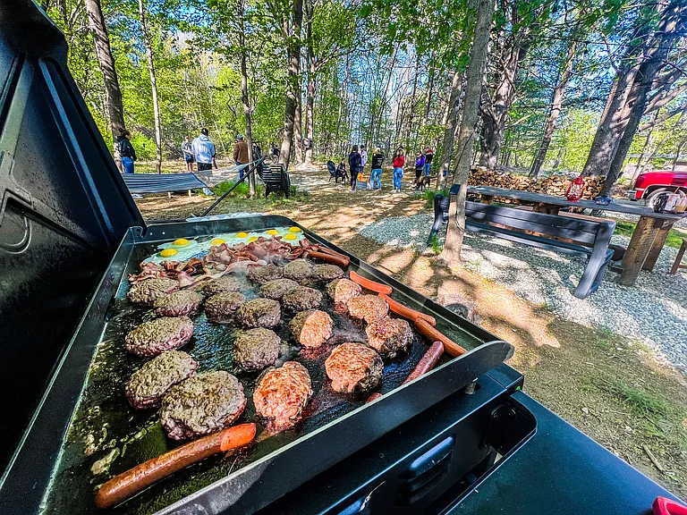 Cook & Connect: The Blackstone griddle turns dinner/breakfast into an experience.