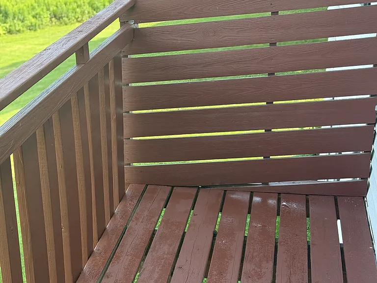 Upstairs porch.