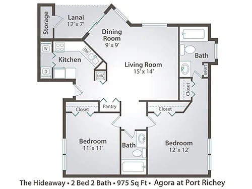 Floor plan The Hideaway