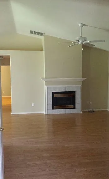 Living room with gas fireplace