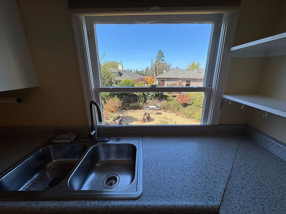 View from kitchen sink overlooking the garden