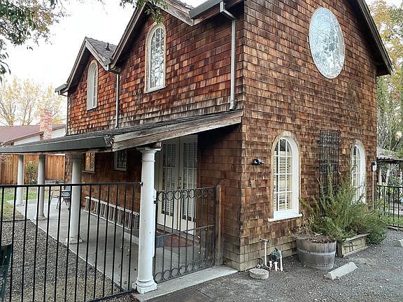 View of exterior from parking spaces.