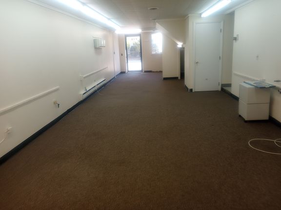 Street level commercial space, 46' x 13', picture from the back.