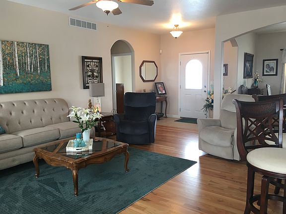 Front door to living room