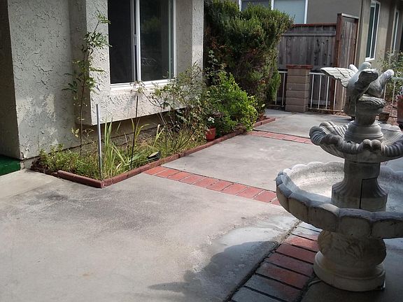 Front courtyard with fountain.
