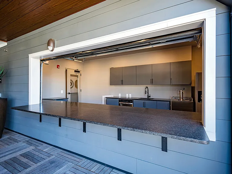Rooftop Lounge with Bar Area