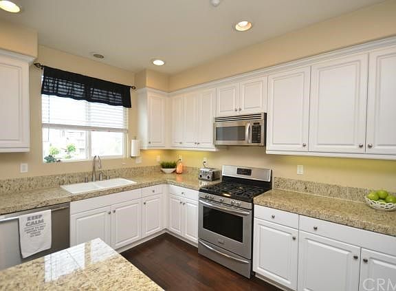 Crisp white cabinetry