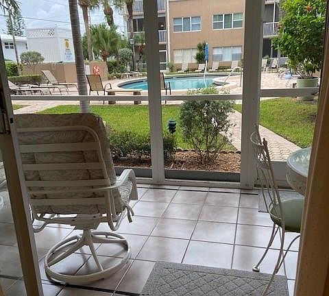 View of pool from the lanai.