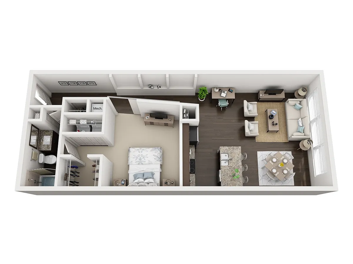 Floor plan S-5 Deluxe Studio
