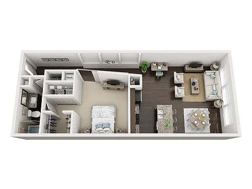 Floor plan S-5 Deluxe Studio