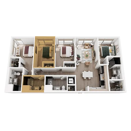 Floor plan D1B