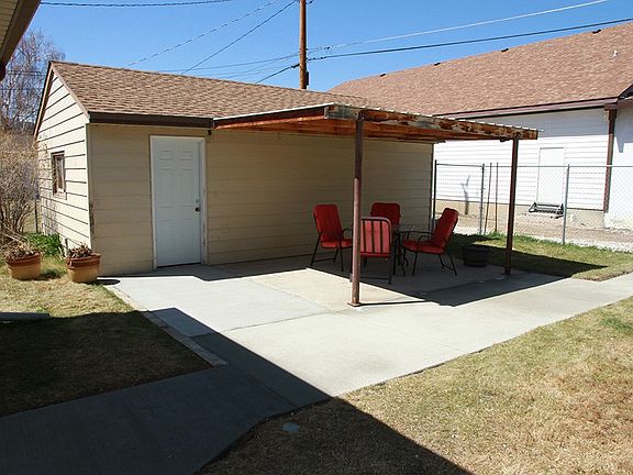 Garage and patio