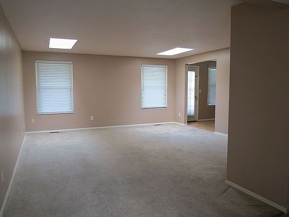 Living room w/skylights