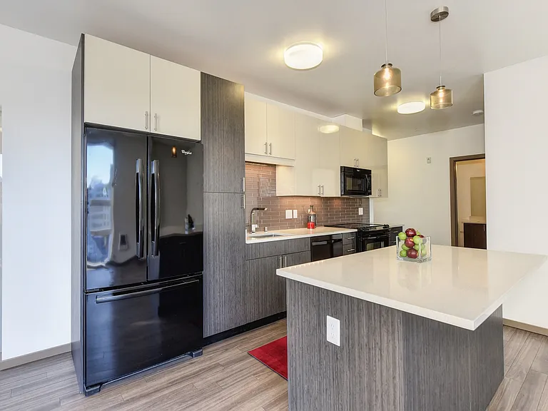 Kitchen with Hardwood Inspired Floor
