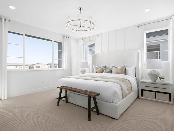 Spacious owner s suite with large windows